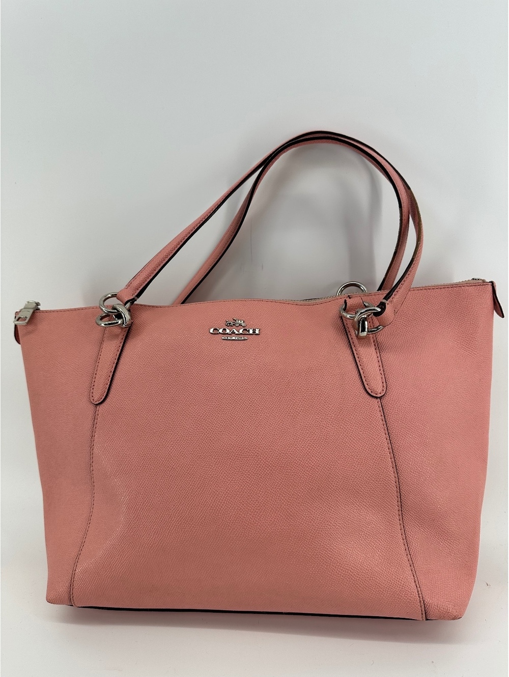 Coach Ava Zip Tote Pink Crossgrain Leather F57526